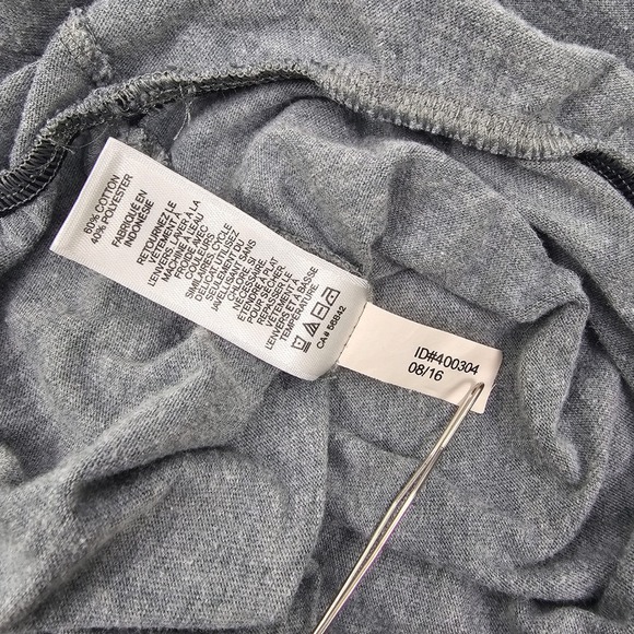 Express One Eleven Women's‎ XS Body Contour Stretch Bodysuit Gray SS Crew Neck - Picture 3 of 8